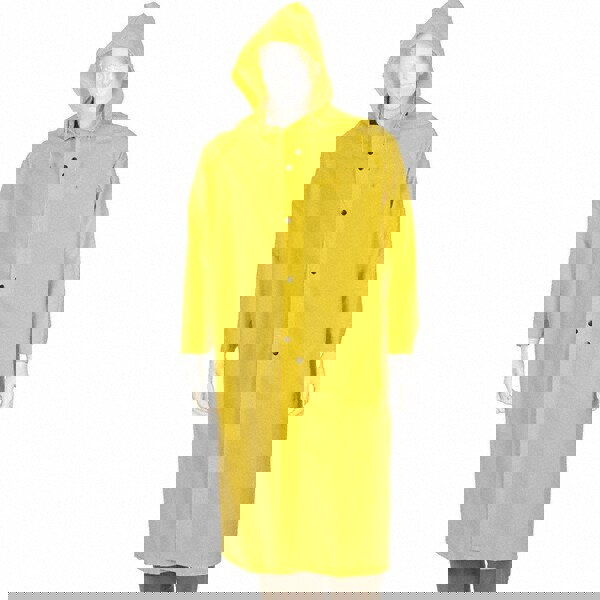 Rain Jacket: Size Large, Yellow, Polyester